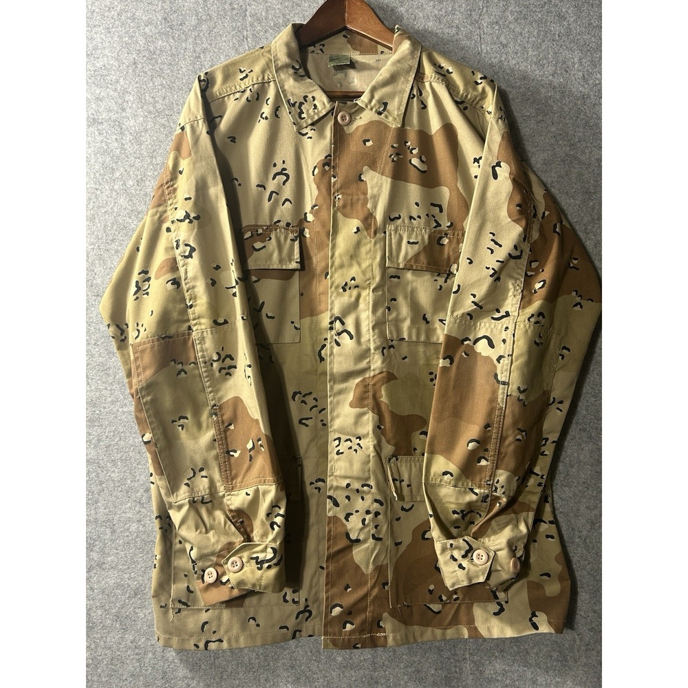 Vintage US Military 6 Color Chocolate Chip Desert Camo BDU Shirt Desert Storm